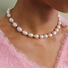 Colorful Pearl Necklace