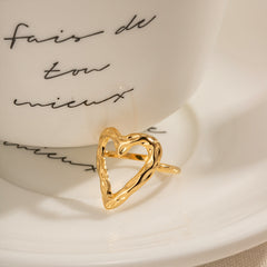 Gold Heart Ring