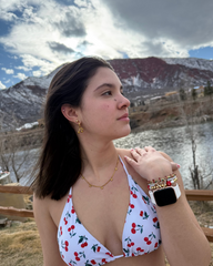 Cherry Hoop Earrings