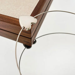 Silver Heart Choker Necklace