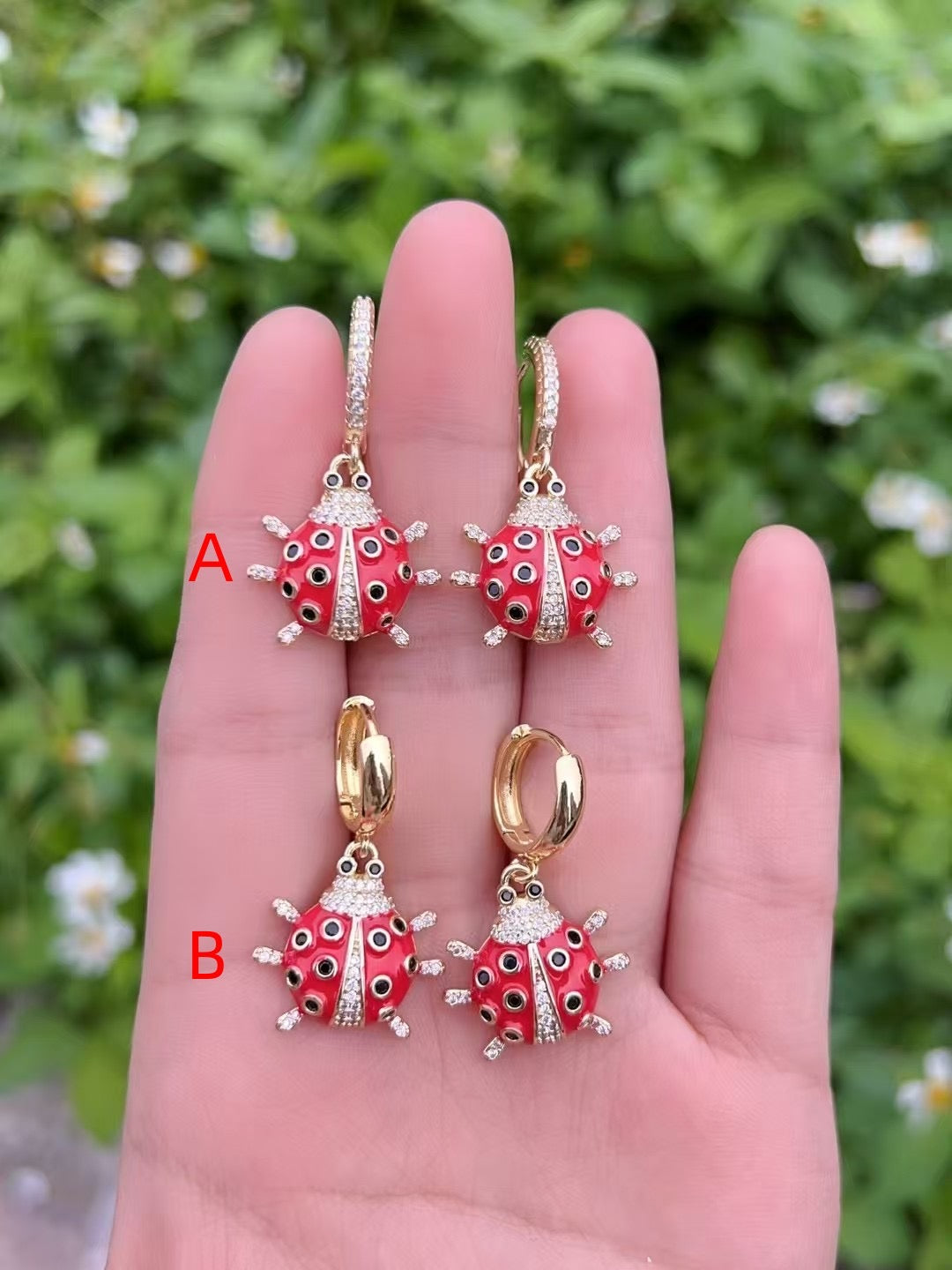 Lady Bug Earrings