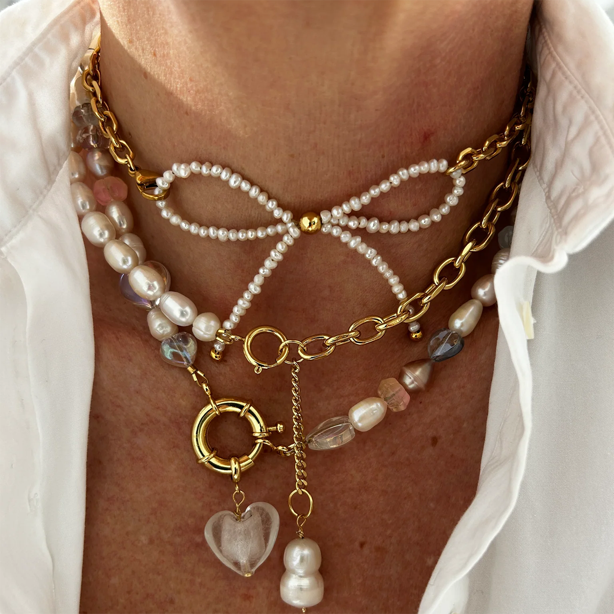 Pearl Cradle Necklace