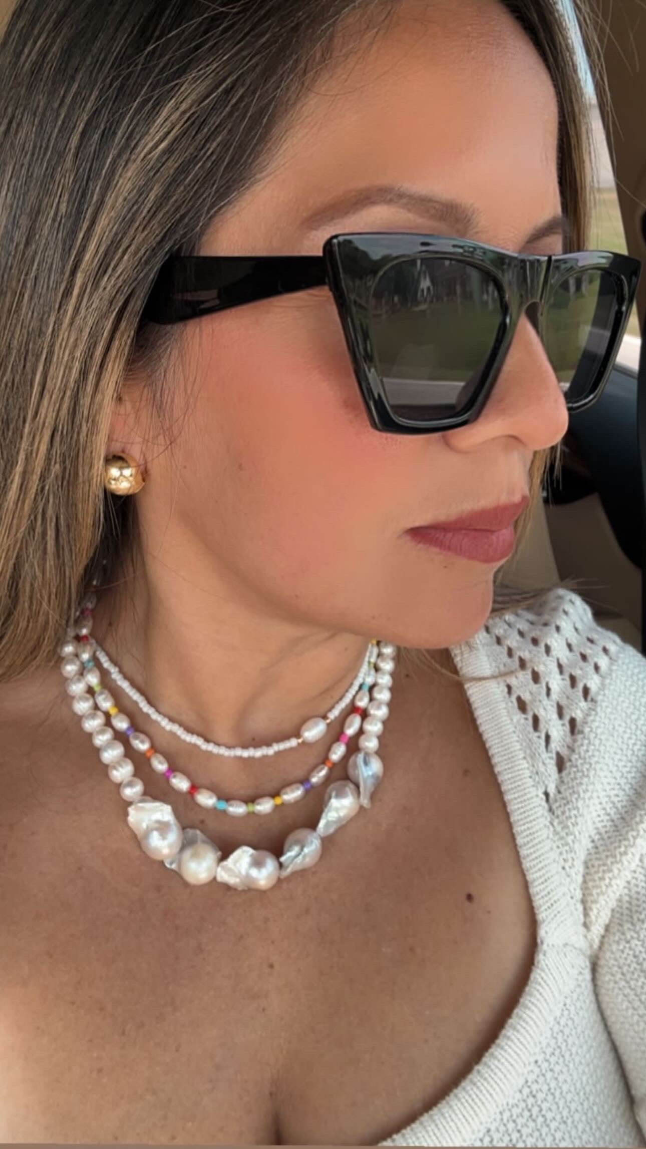 Colorful Pearl Necklace