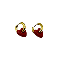 Color Heart Earrings