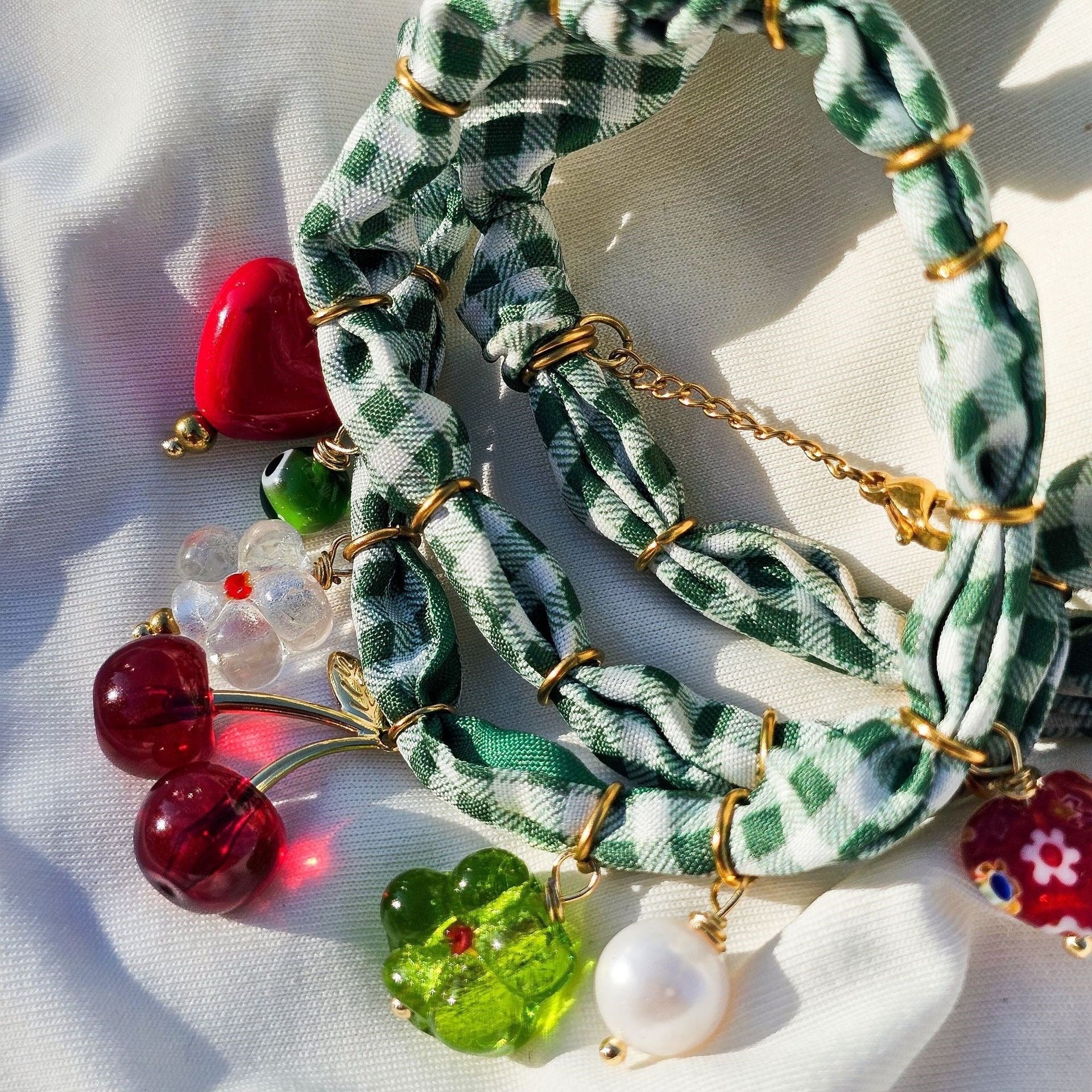 Cherries Charm Necklace