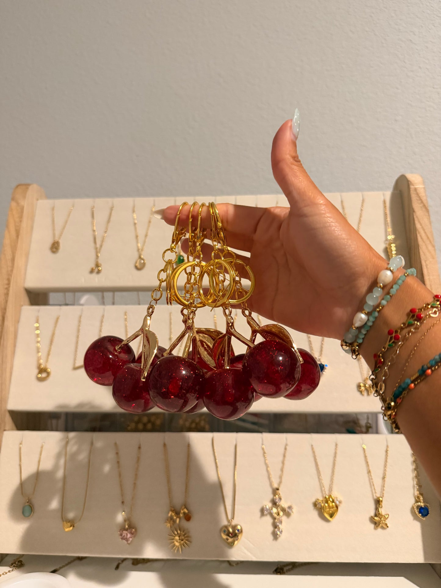 Cherry Bag Charm