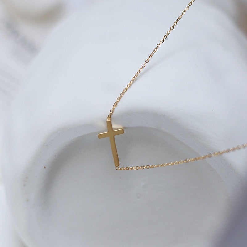 Gold Cross Necklace