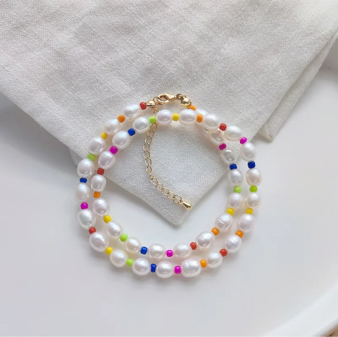 Colorful Pearl Necklace