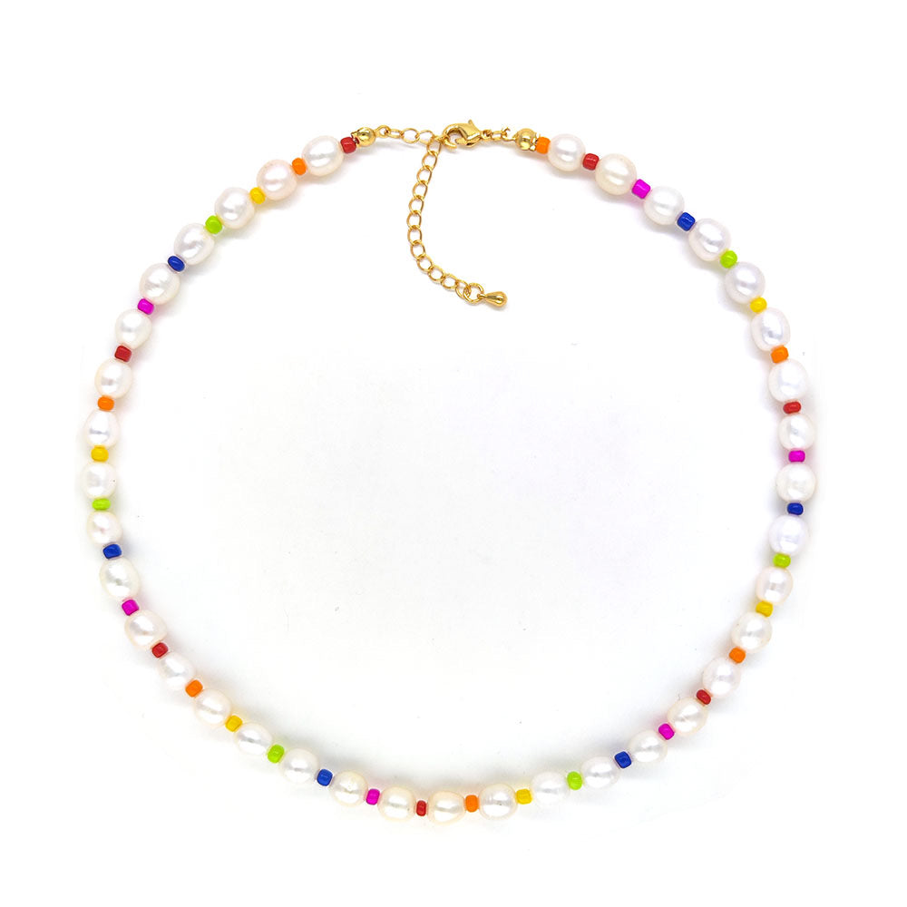 Colorful Pearl Necklace