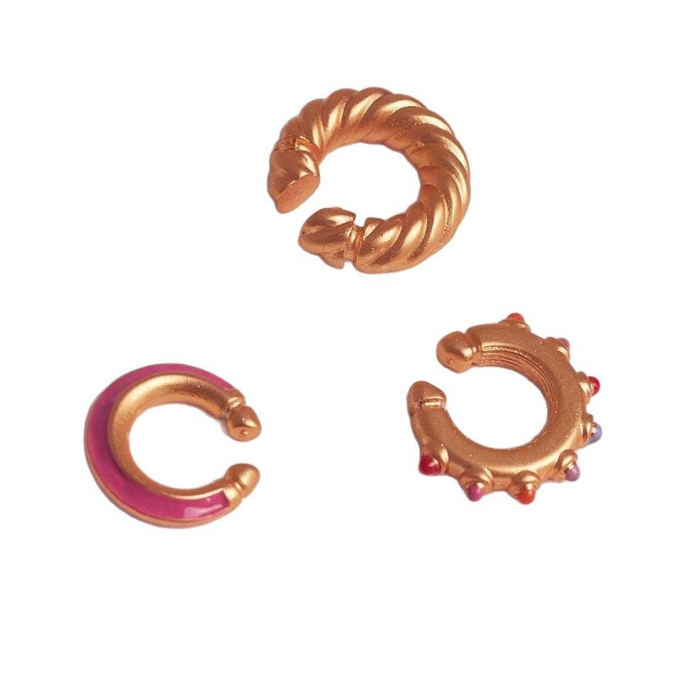 Pink-Gold Earcuff