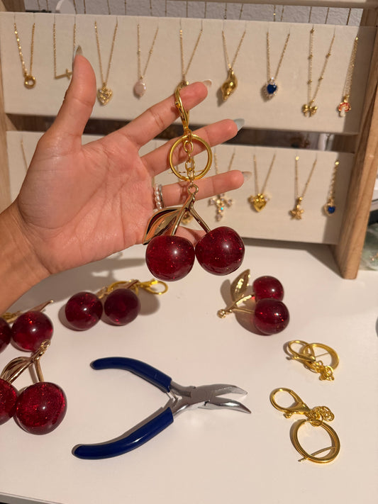 Cherry Bag Charm