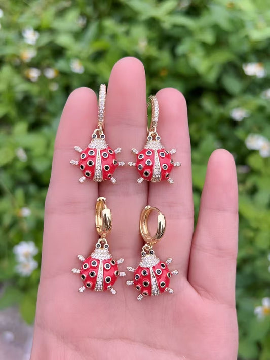 Lady Bug Earrings