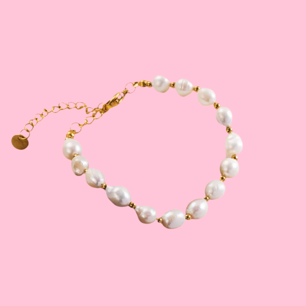 Gold Pearl Bracelet