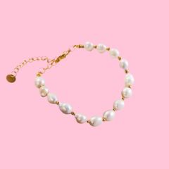 Gold Pearl Bracelet