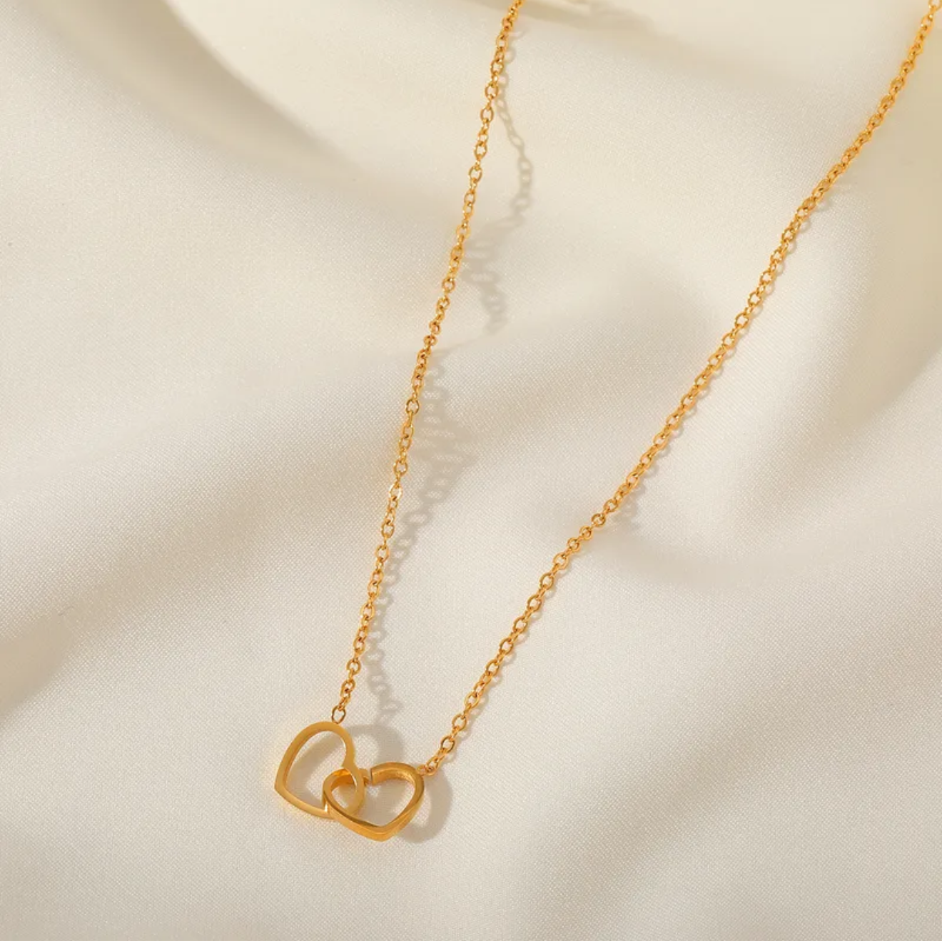 Double Heart Necklace