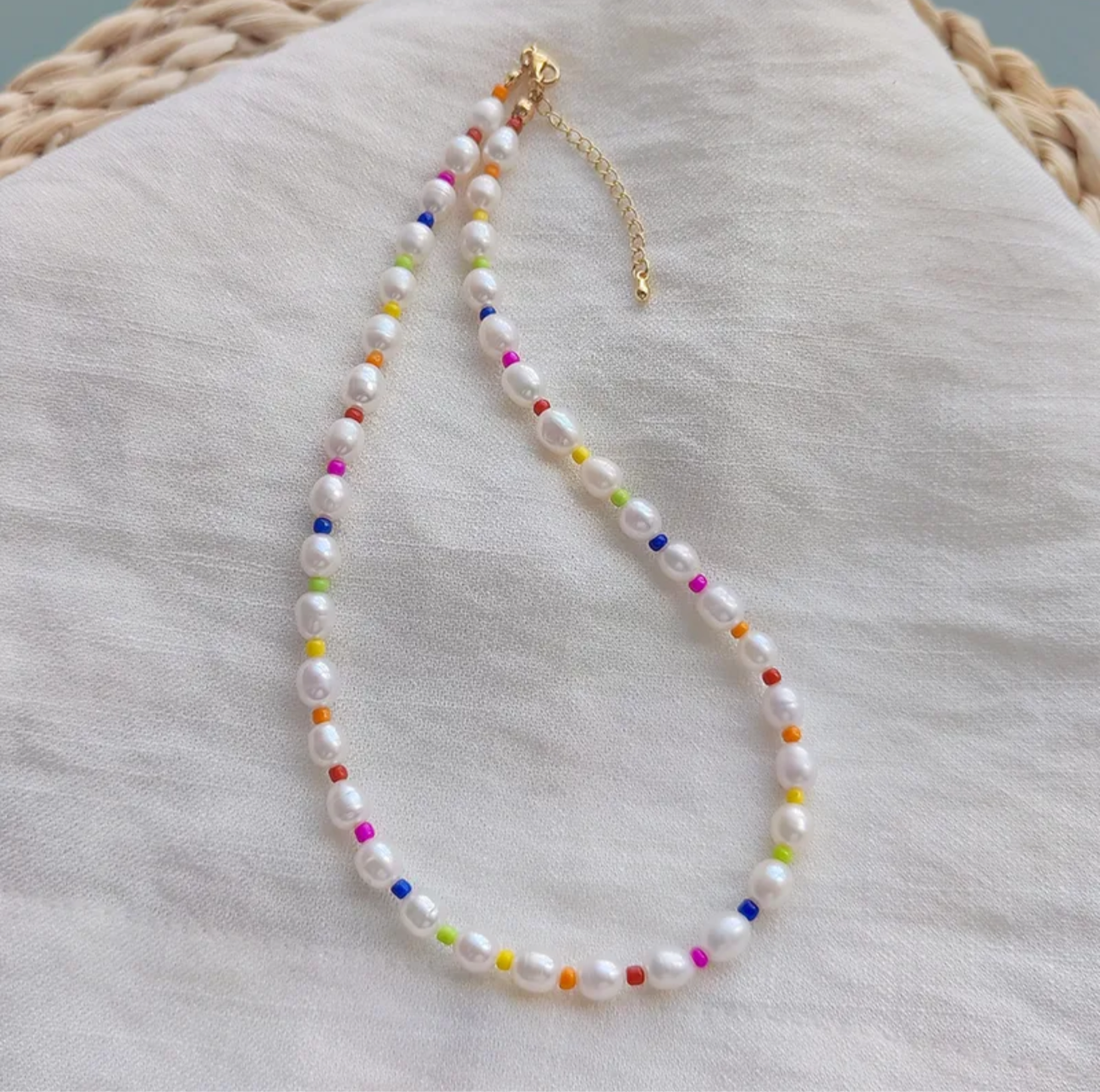 Colorful Pearl Necklace