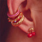 Pink-Gold Earcuff