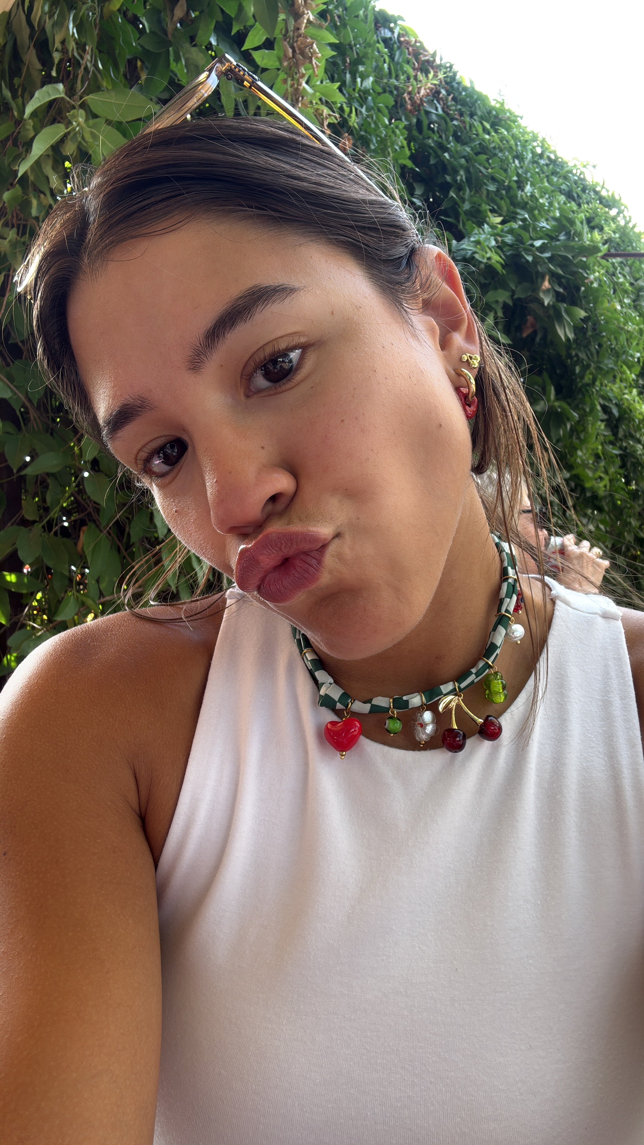 Cherries Charm Necklace