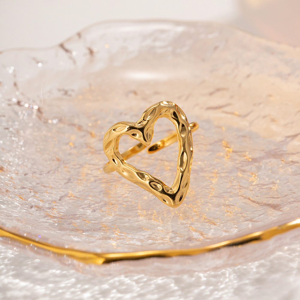 Gold Heart Ring