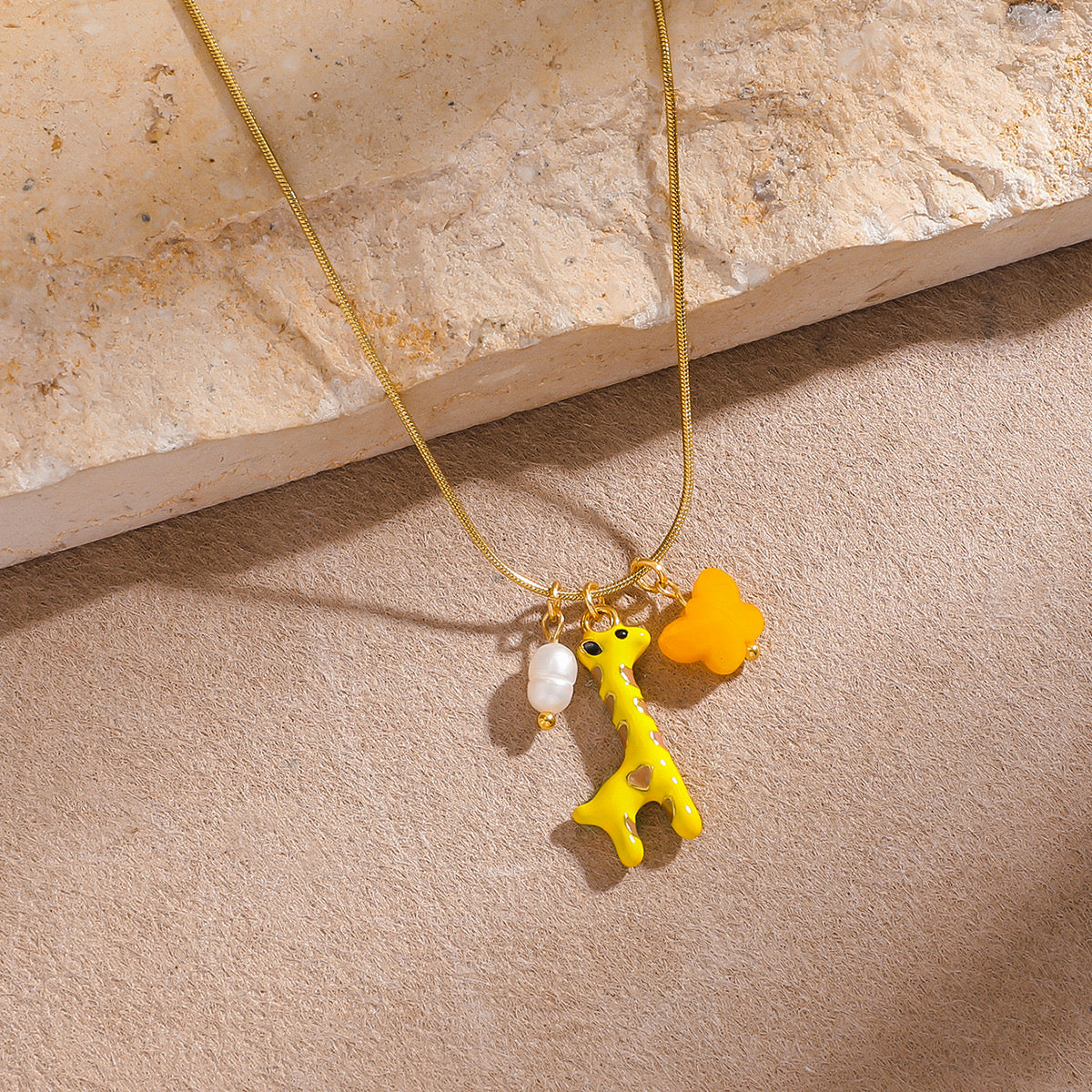 Baby Giraffe Jewelry Set
