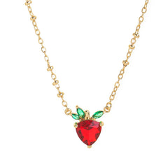 Mini Strawberry Necklace – Dainty & Playful Everyday Jewelry