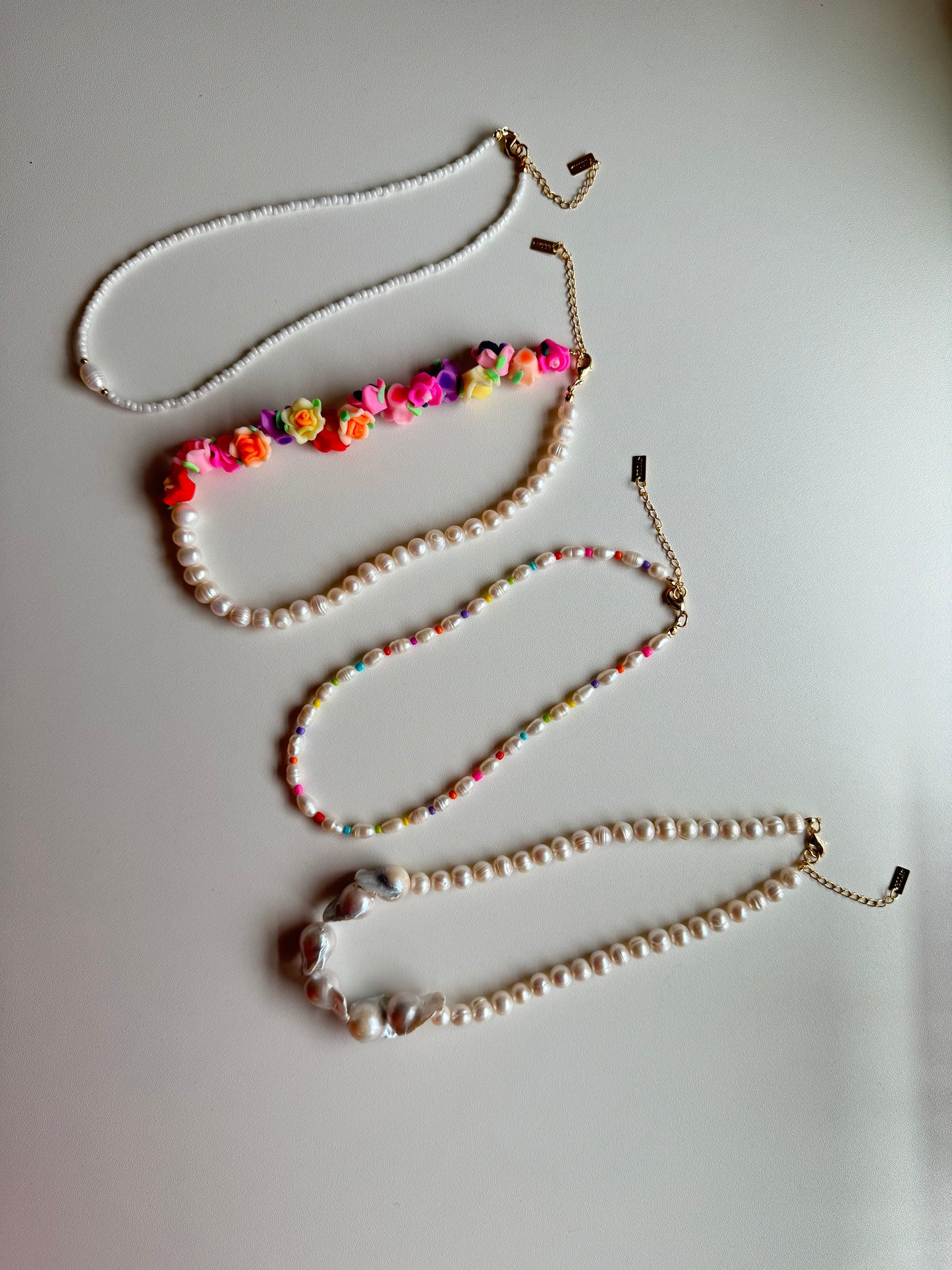 Colorful Pearl Necklace