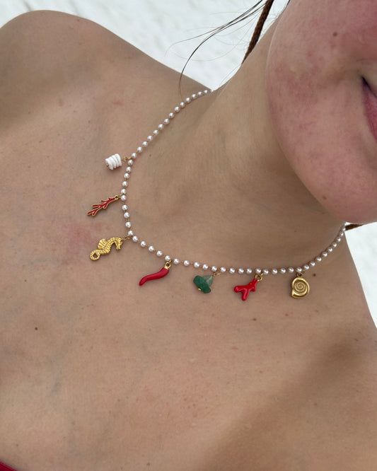 Coral Reef Charm Necklace