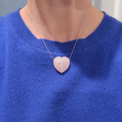 Pink Crystal Heart Necklace – Dainty & Romantic Jewelry for Every Occasion