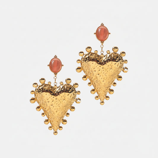 Chunky Heart Earrings