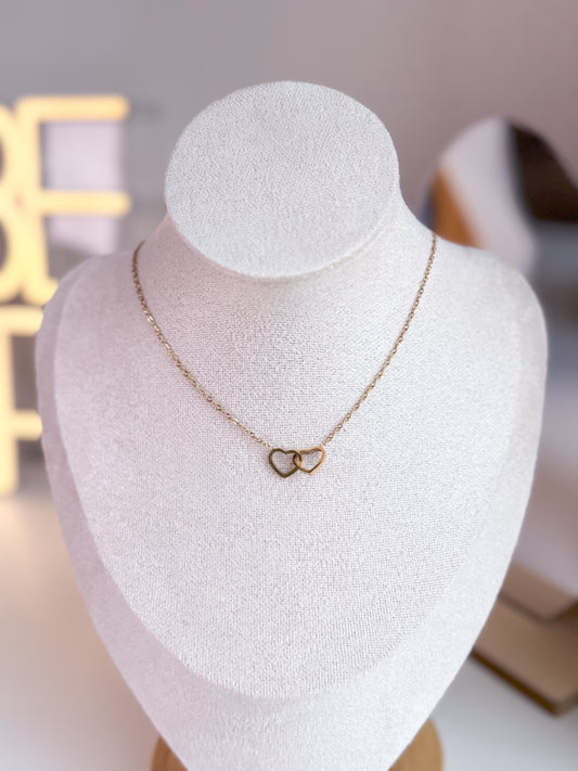 Double Heart Necklace