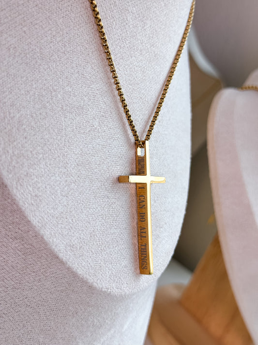 Chunky Cross Necklace