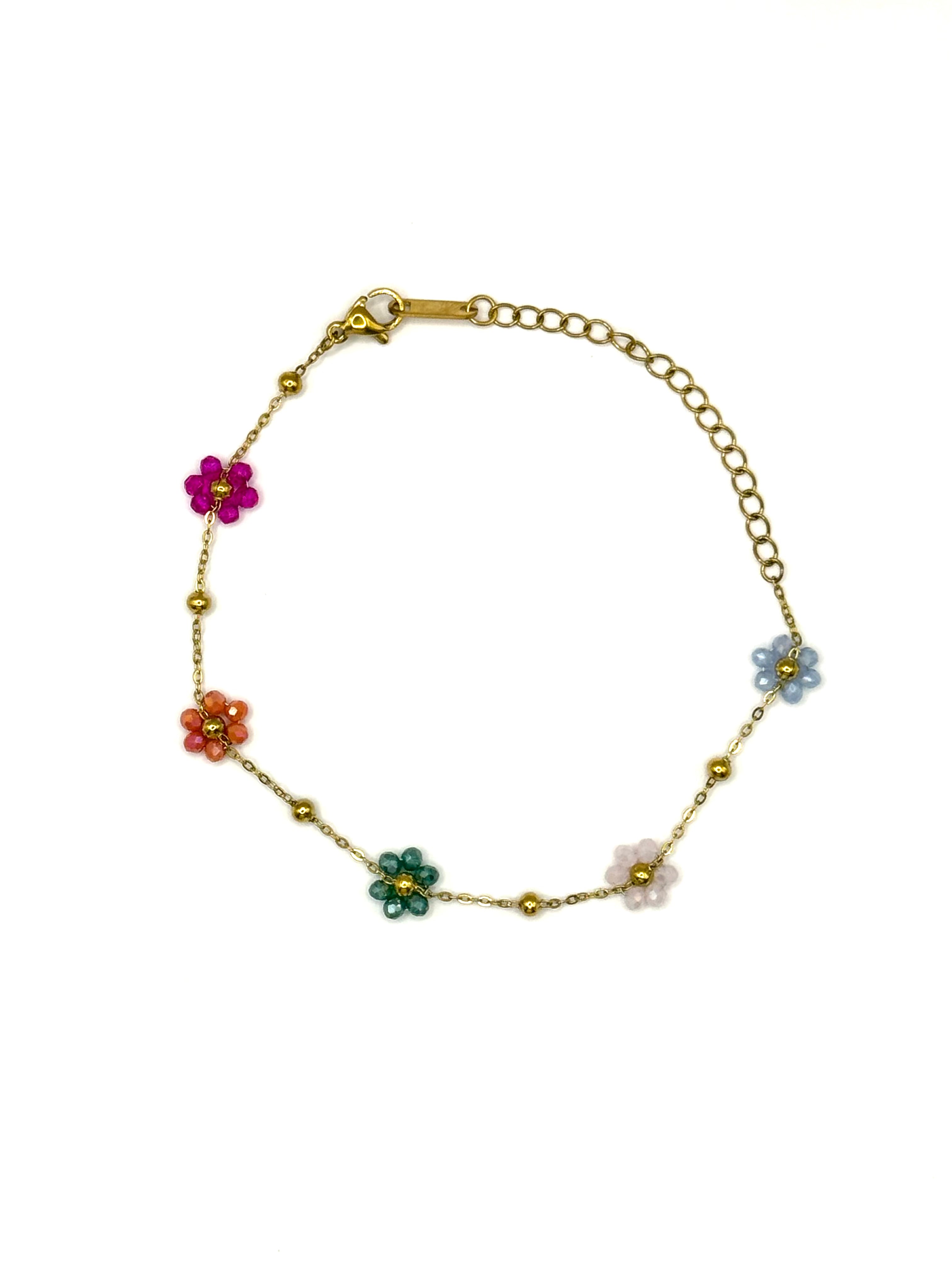 Colorful Flowers Bracelet – Playful & Dainty Floral Jewelry