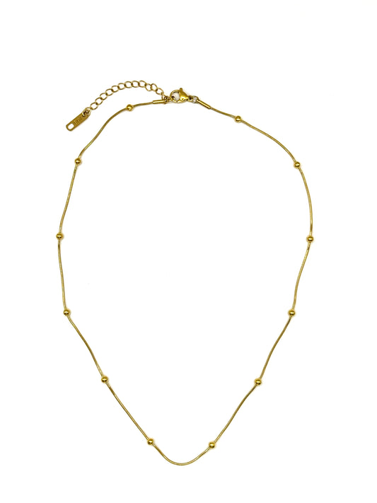 Gold Pellets Necklace