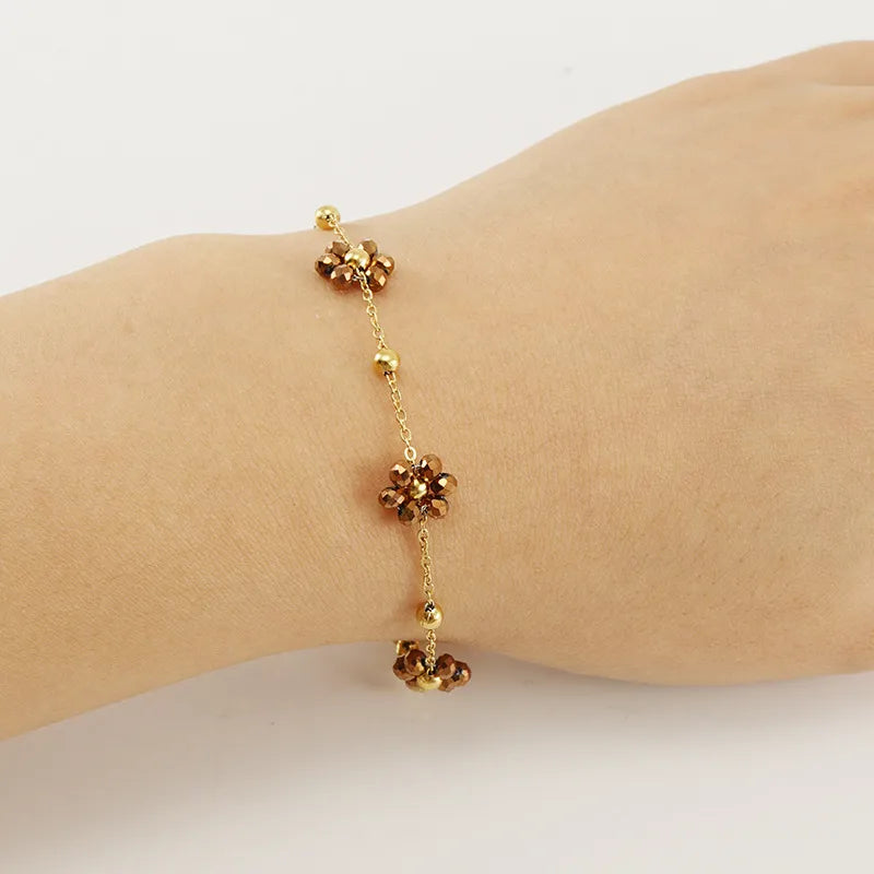 Colorful Flowers Bracelet – Playful & Dainty Floral Jewelry