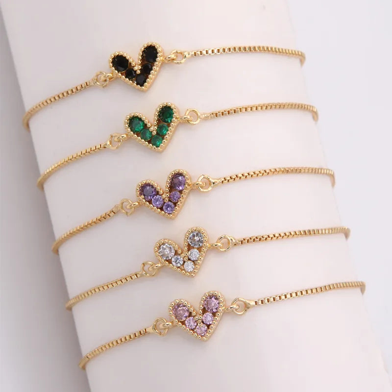 Colorful Heart Bracelet – Playful & Dainty Coquette Jewelry